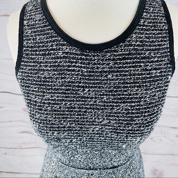 J. Crew black and cream fit and flare woven material dress - Picture 3 of 14